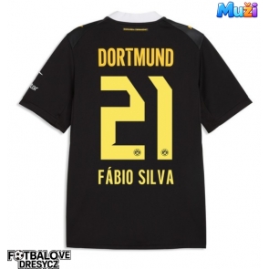 Borussia Dortmund Fabio Silva #21 Venkovní Dres 2026-27 Krátký Rukáv